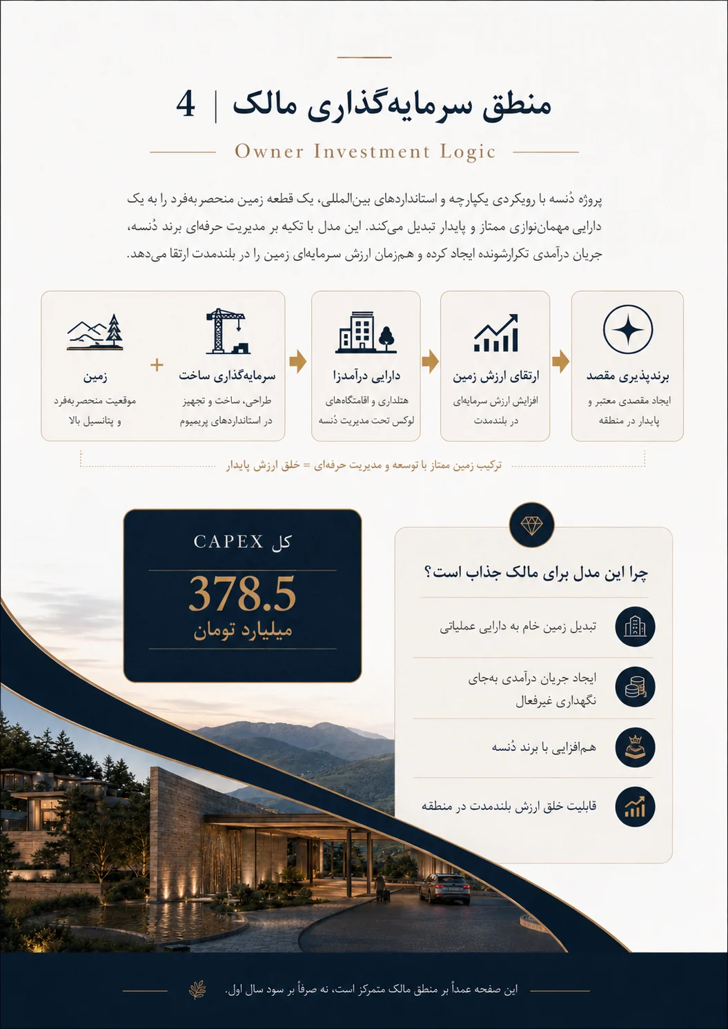 منطق سرمایه گذاری مالک